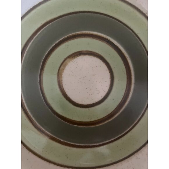RARE Premiere Jeweltones Jade Vintage MCM Stoneware Dinner Plates (4) Japan - Picture 3 of 6